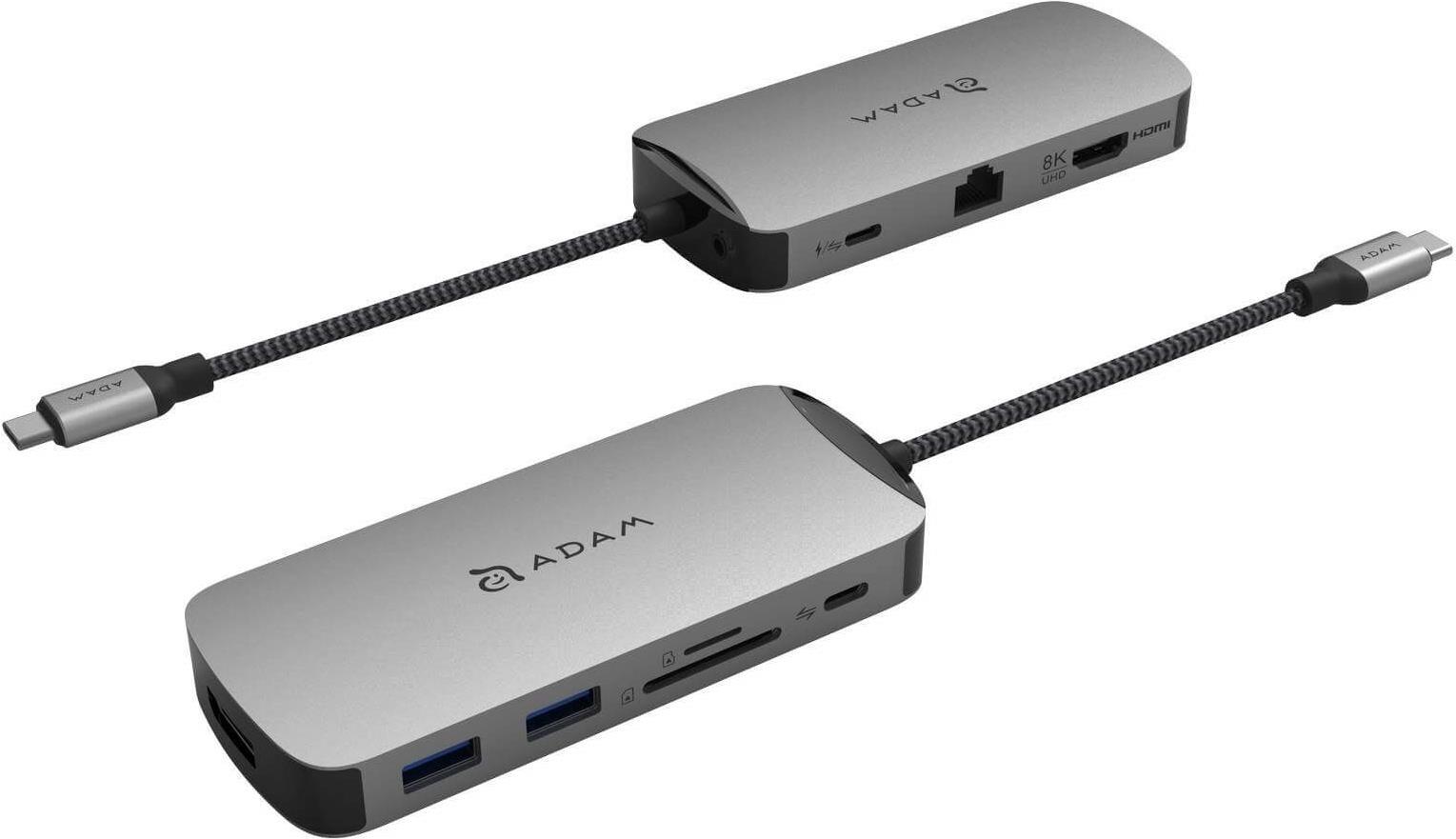 ADAM elements CASA Hub X DisplayPort 10-in-1 | Apple MacBook & USB-C Notebooks | grau | AAPADHUBXDPGY (AAPADHUBXDPGY)