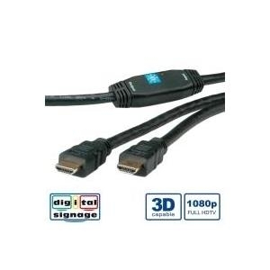 ROLINE HDMI High Speed Kabel ST-ST, mit Repeater 30m (14.01.3465)