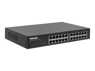 Intellinet 24-Port Gigabit Ethernet Switch 24 x 10/100/1000 Mbit/s RJ45 IEEE 802.3az Schwarz