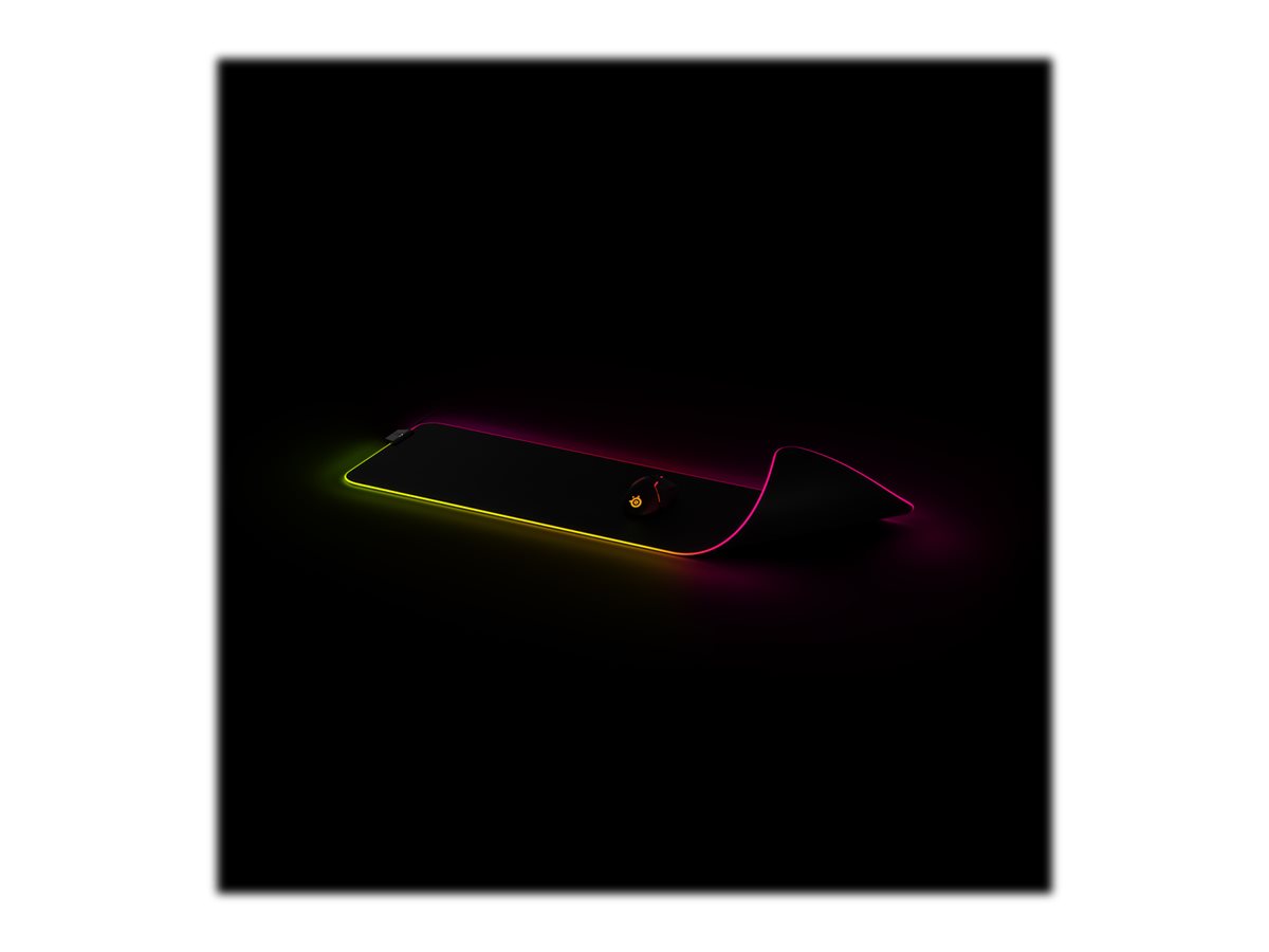 SteelSeries QcK Prism XL Gaming-Mauspad RGB-Beleuchtung 90 × 30 cm Schwarz