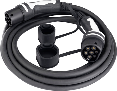 Sygonix SY-5836550 eMobility Ladekabel Typ 2 5m 22kW 32A 3-phasig IP65 schwarz