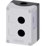 Siemens Leergehäuse 2 Einbaustellen (L x B x H) 114 x 85 x 64 mm unbeschriftet Grau SIRIUS ACT 3SU1802-0AA00-0AB1 1 St. (3SU1802-0AA00-0AB1)