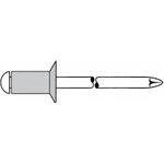 Gesipa Blindniet Al/St 5x18mm Senkkopf KS 12,0-14,0mm (Pack mit 500 St) (1454084)