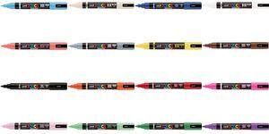 POSCA Pigmentmarker PC-5BR BRUSH, gelb halbflexible Schaumstoffspitze, Strichstärke: 1,0 (PC5BR J)