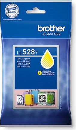 Brother Tintenpatrone LC528Y Yellow (ca. 5000 Seiten) (LC528Y)