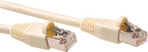 ACT Ivory 2 meter SF/UTP CAT5E patch cable snagless with RJ45 connectors. Cat5e sf/utp snagless iv 2.00m (IB7002)