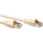 ACT Ivory 2 meter SF/UTP CAT5E patch cable snagless with RJ45 connectors. Cat5e sf/utp snagless iv 2.00m (IB7002)
