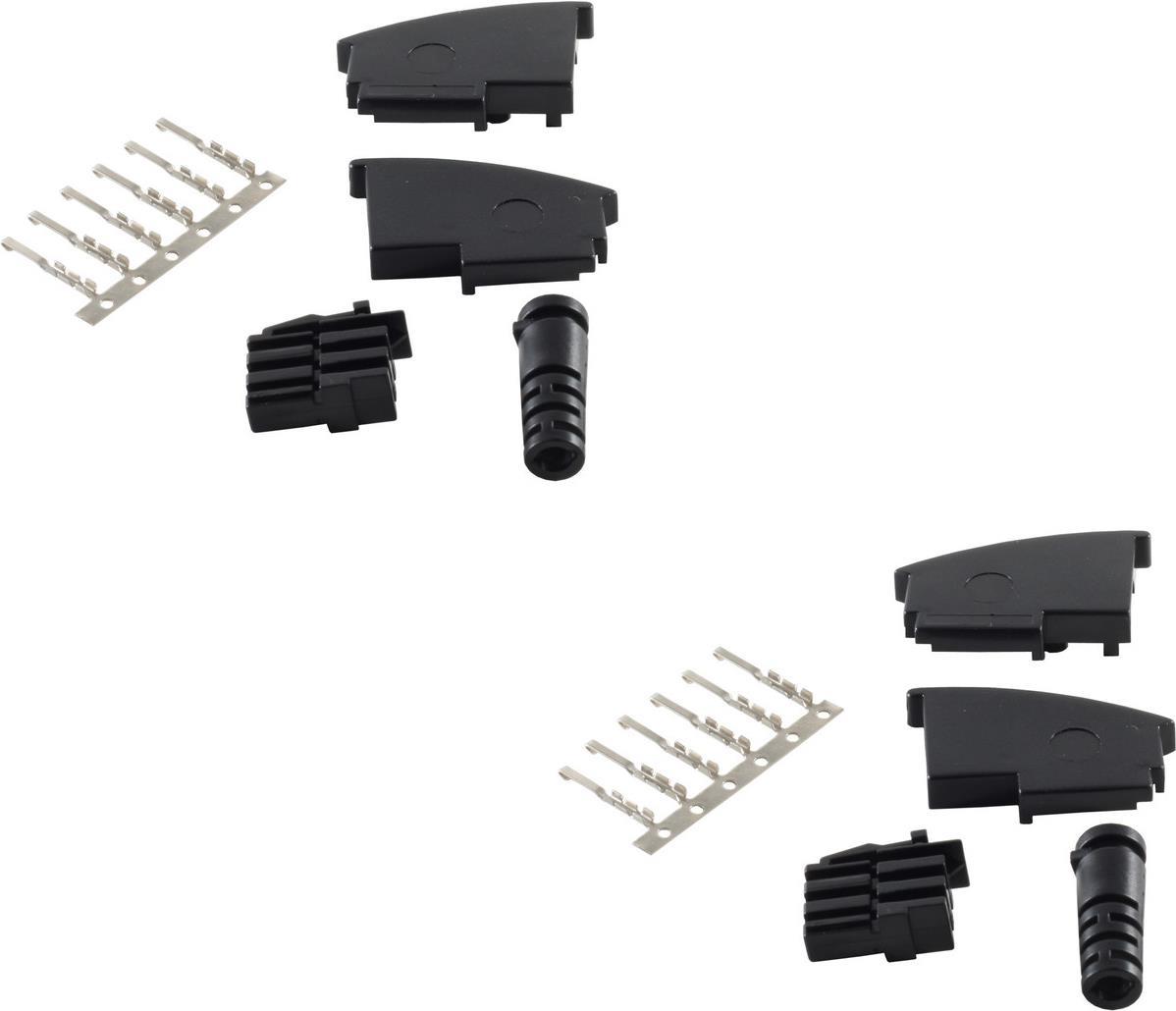 shiverpeaks BS72000-SET2 Drahtverbinder TAE F Schwarz (BS72000-SET2)