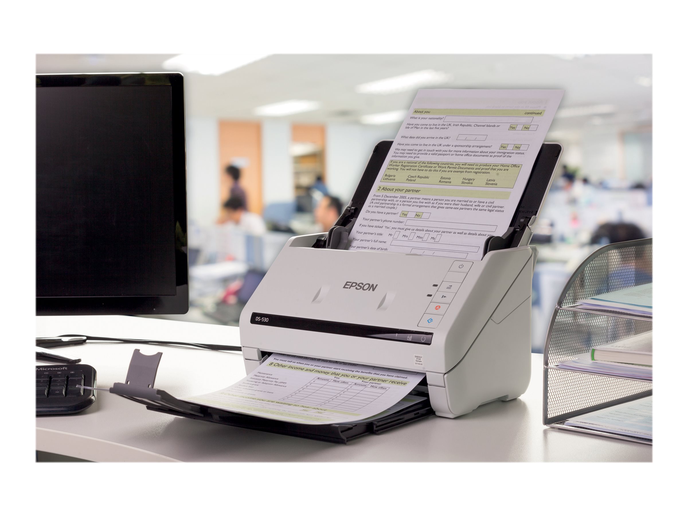 Epson WorkForce DS-770II Dokumentenscanner 600 dpi USB 3.0 Weiß