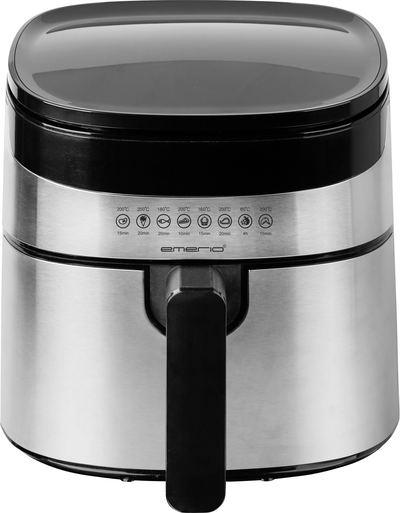 EMERIO AF-129084 Heißluft-Fritteuse 4.5 l 1300 W Antihaftbeschichtung, Timerfunktion Schwarz (AF-129084)