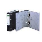 ELBA Doppelordner rado, Rückenbreite: 75 mm, schwarz DIN A4, Einband innen/außen Papier, geklebtes Rückenschild (10409)