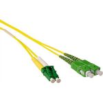 ACT 1 meter LSZH Singlemode 9/125 OS2 fiber patch cable duplex with LC/APC8 and SC/APC8 connectors. (RL2701)