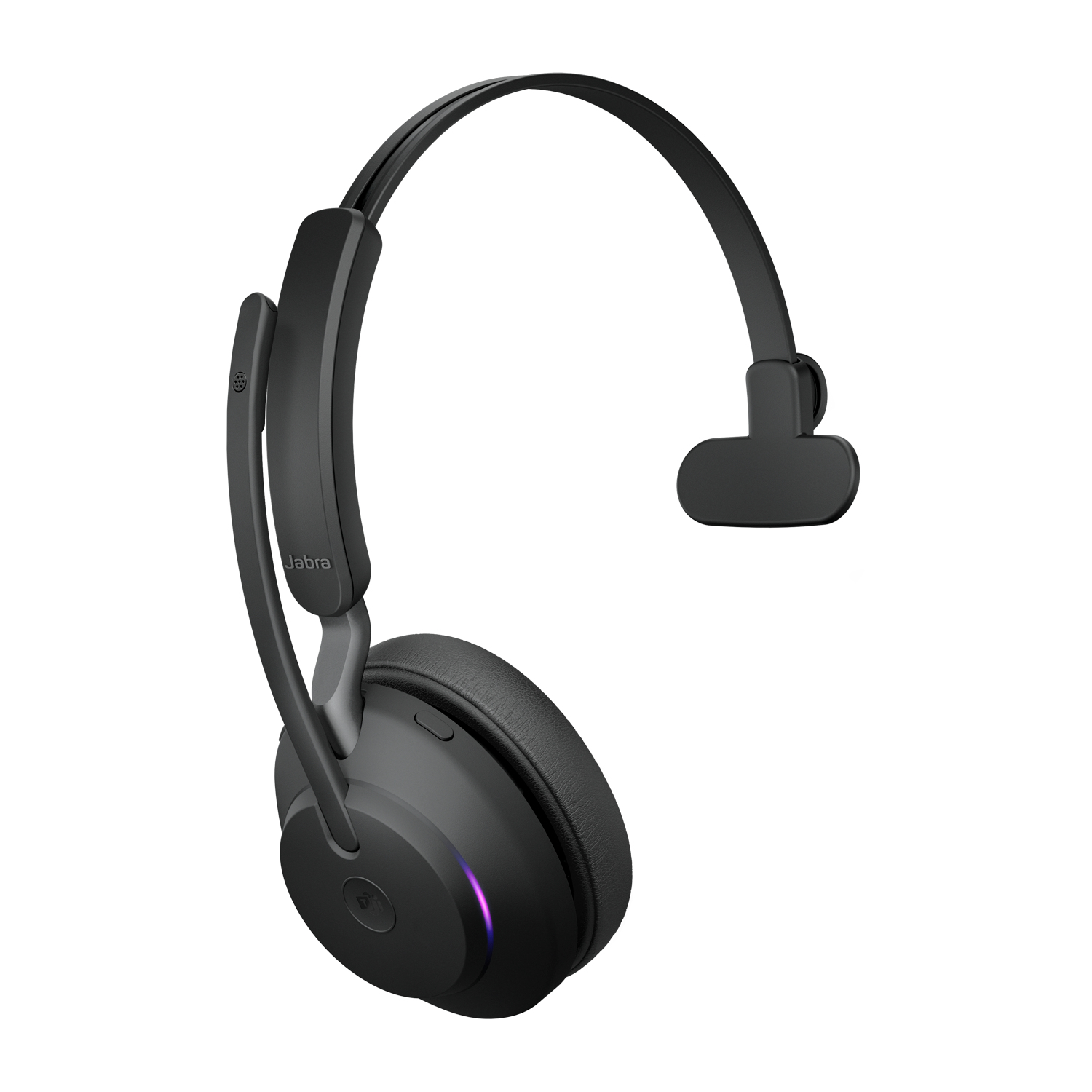 Jabra Evolve2 65 MS Mono On-Ear Headset 24 h Schwarz