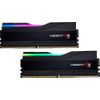 G.Skill Trident Z5 RGB - DDR5 - Kit - 64GB: 2 x 32GB - DIMM 288-PIN - 3200 MHz / PC5-51200 - CL32 - non-ECC - Gebürstetes Aluminium / Schwarz, mattschwarz (F5-6400J3239G32GX2-TZ5RK)
