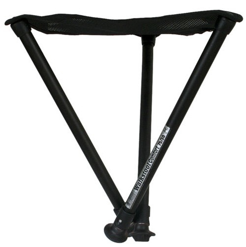 Walkstool Comfort 75 XXL Klapphocker Aluminium 250 kg Schwarz, Silber