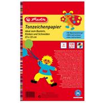 herlitz Tonpapierblock, 230 x 330 mm, Inhalt: 20 Blatt Recyclingkarton, 120 g-qm, blauer Engel, sortiert in den (229401)