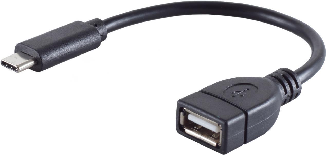 S-CONN S/CONN maximum connectivity Adapter, USB-Typ C-Stecker auf USB 2.0 A Buchse, OTG (13-20015)