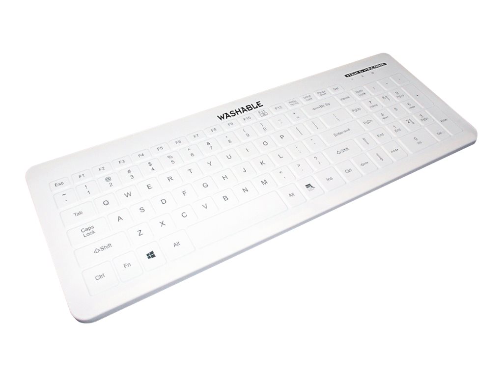 Man-Machine Very Cool Flat Hygienetastatur 104 Tasten QWERTZ USB Weiß