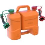 Pressol Kombi-Kanister 5l Kraftstoff- u.3l Öl- behälter, PE, mit starrem Auslauf (21031)