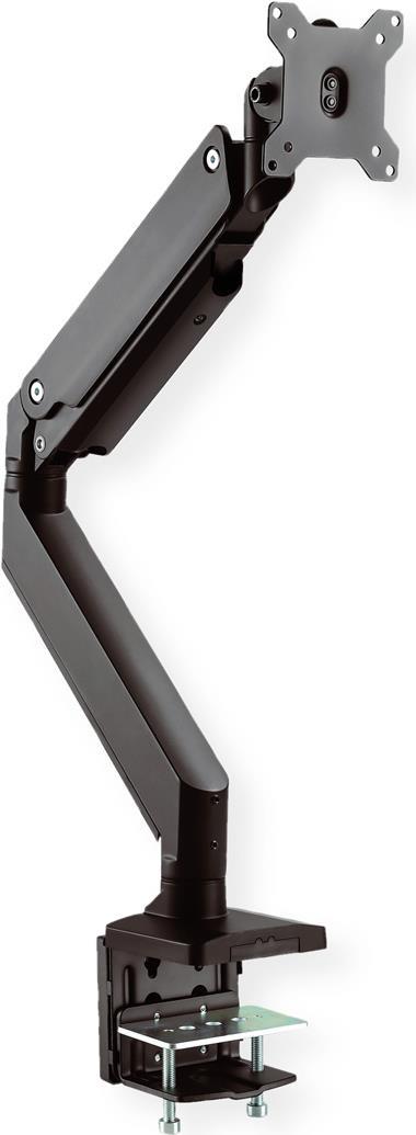 ROLINE LCD Monitor Stand Pneumatic Monitorhalterung mit Tischklemme VESA 75x75/100x100 Schwarz