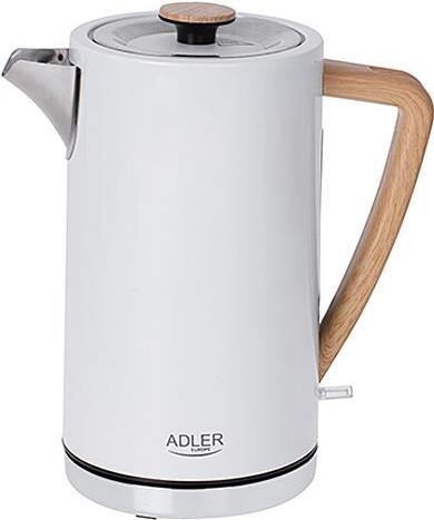 ADLER AD 1347w elektrischer Wasserkocher weiß (AD 1347w)