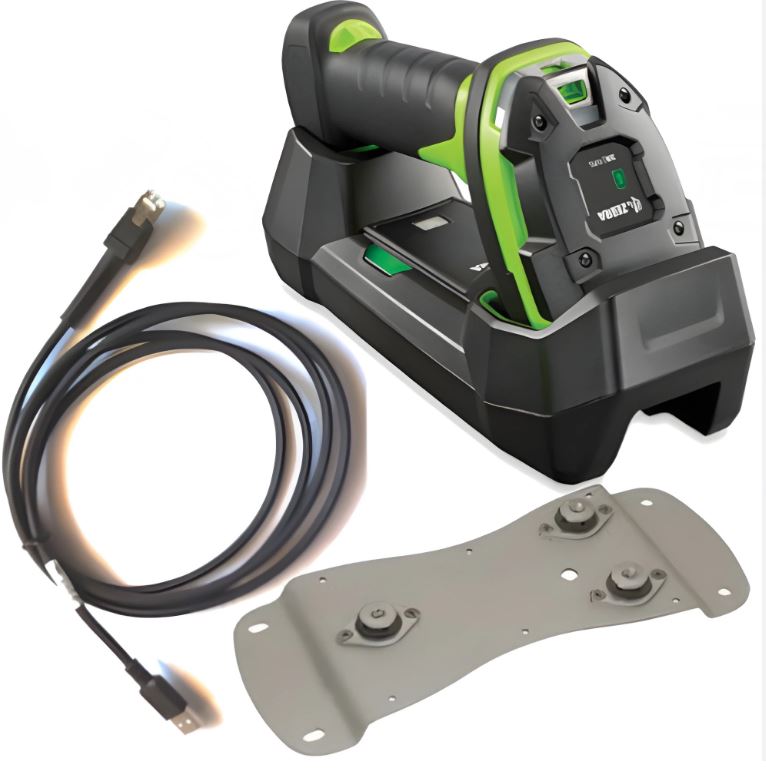 Zebra DS3678-XR Bluetooth 2D Barcode-Scanner ER USB-Kit schwarz grün IP68