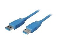 ShiverPeaks USB 3.2 Gen 1 USB-Kabel 5 m USB A zu USB A Blau