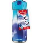 Maped Trinkflasche ARCTIC, 0,58 l Korpus aus Edelstahl mit Eiskristall-Motiv, Trinkhalm kommt - 1 Stück (871396)