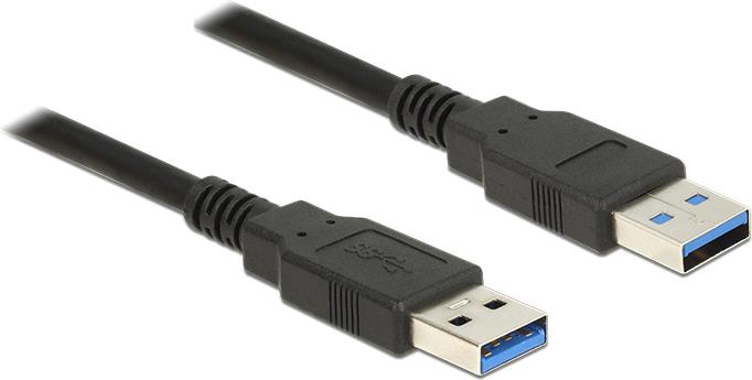 Delock Kabel USB 3.0 Typ-A Stecker > USB 3.0 Typ-A Stecker 2,0 m schwarz (85062)