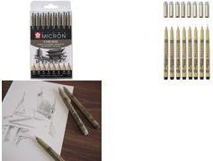 SAKURA Fineliner PIGMA MICRON, 8er Etui, schwarz sortiert in den Strichstärken: 0,15 mm, 0,2 mm, 0,25 mm, - 1 Stück (POXSDK8)