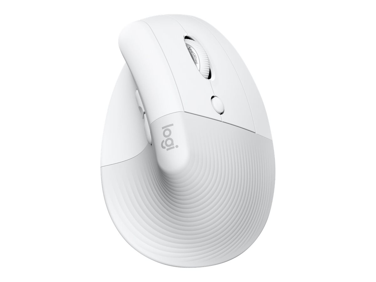 Logitech Lift for Mac Vertikale Maus kabellos 4000 DPI Off-White