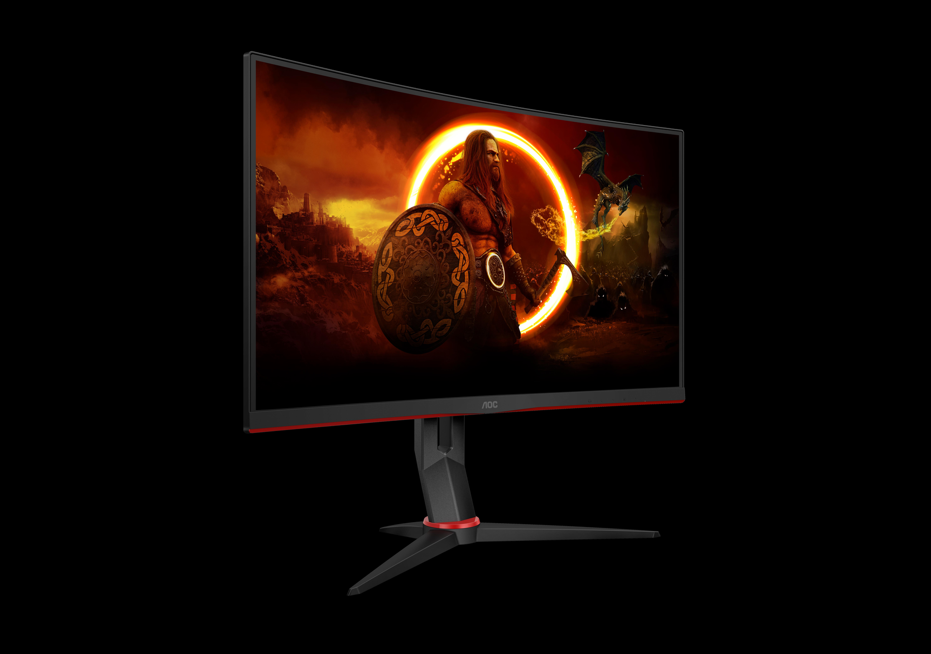 AOC G2 C27G2Z3/BK Gaming-Monitor 27" 1920 x 1080 Full HD 280 Hz Schwarz, Rot