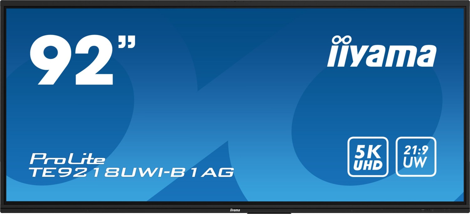 Iiyama ProLite TE9218UWI-B1AG 232,5cm (91,5") Multi-Touch Monitor HDMI/DP/USB-C (TE9218UWI-B1AG)