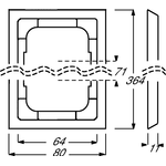 Busch-Jaeger 1754-0-4177. Produktfarbe: Weiß, Markenkompatibilität: Busch-Jaeger. Breite: 80 mm, Höhe: 364 mm, Dicke: 1,1 cm (2CKA001754A4177)