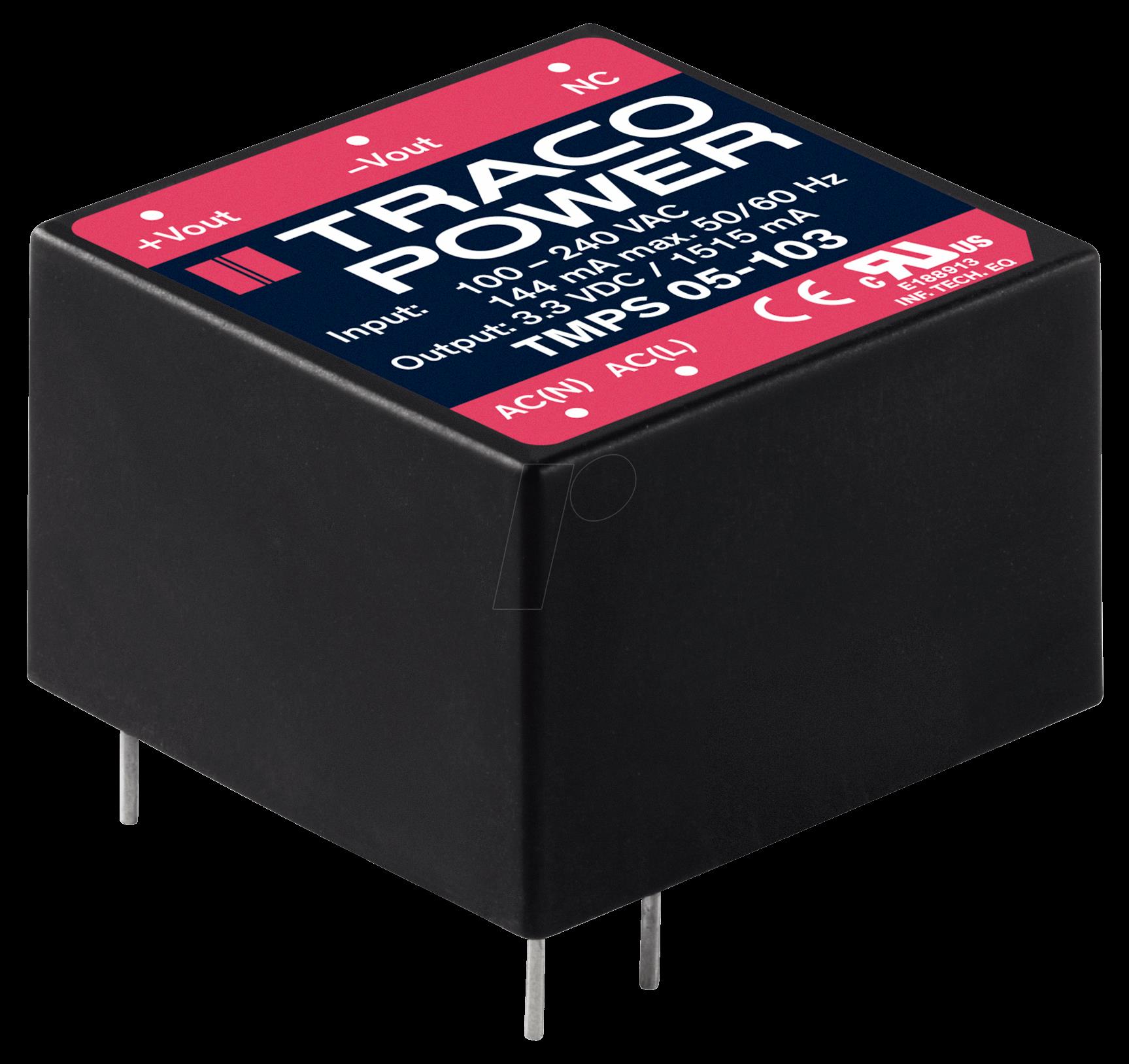 TRACO TMPS 05-124 AC/DC-Wandler, TMPS, 85 (TMPS 05-124)