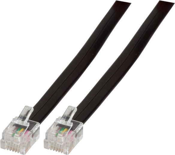 EFB-Elektronik Modularkabel schwarz, 2 x RJ12 (6/6) Stecker, 1:1, 10 m Hersteller: EFB Elektronik (K2404SW.10)