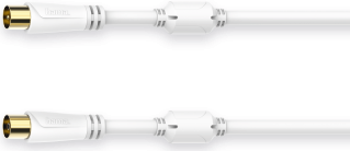 Hama Anschluss-/Verbindungskabel, a) von 1x Koaxstecker, b) auf 1x Koaxkupplung, 3 Meter, dreifach g (00205247)
