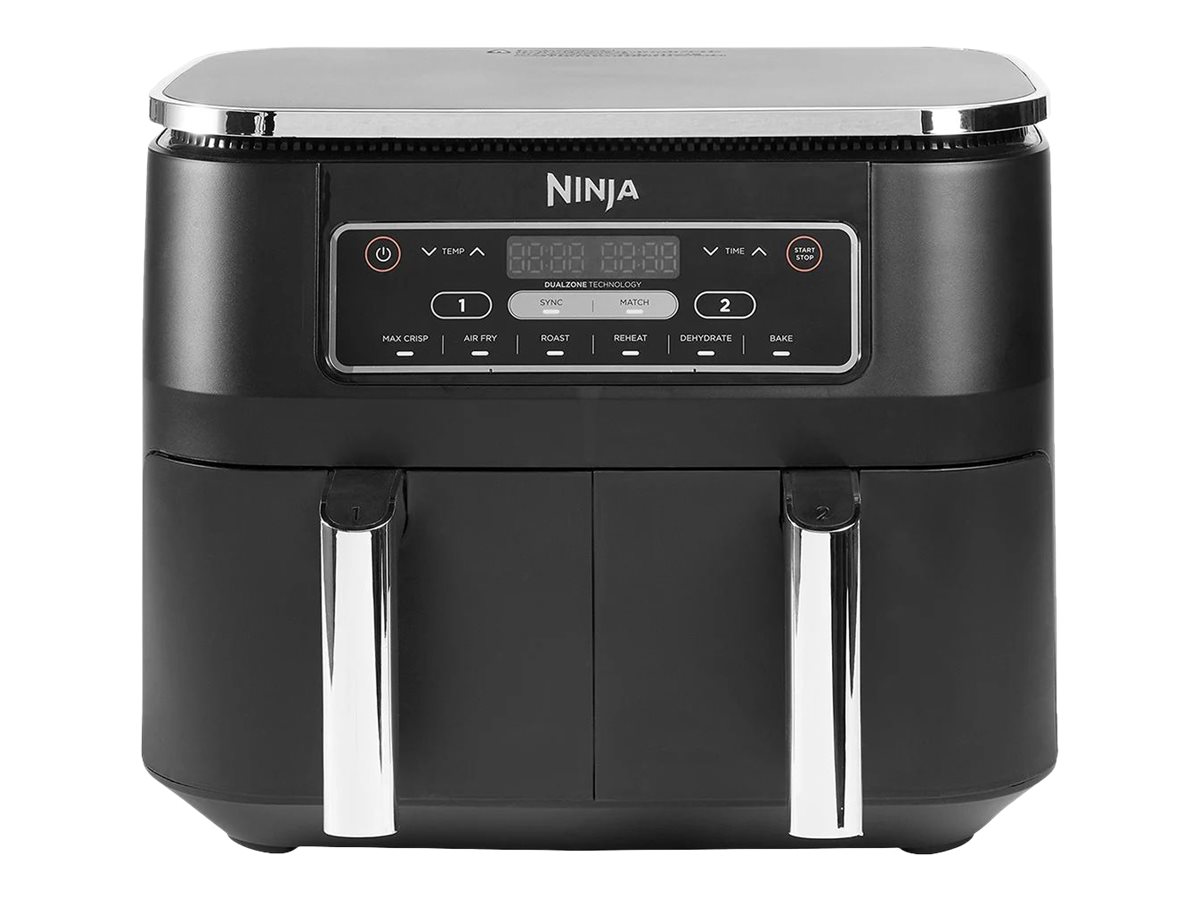 Ninja Foodi Dual Zone AF300EU Heißluft-Fritteuse 7,6 l 2470 W Grau