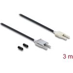 Delock LWL POF Kunststoff Kabel HFBR 4506-4516Z Duplex Stecker zu Duplex Stecker 3 m (91030)