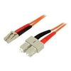 StarTech.com Multimode 62,5/125 Duplex LWL-Patchkabel LC - SC - Netzwerkkabel - LC Multi-Mode (M) - SC multi-mode (M) - 3,0m - Glasfaser - 62,5/125 Mikrometer (FIBLCSC3)