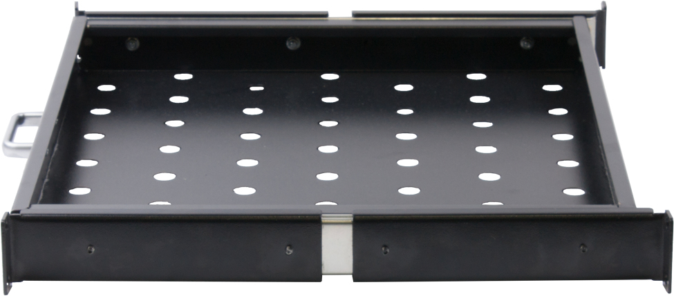 Rockstable RS19-UH66 1 HE 19" Ausziehbarer Fachboden Schwarz