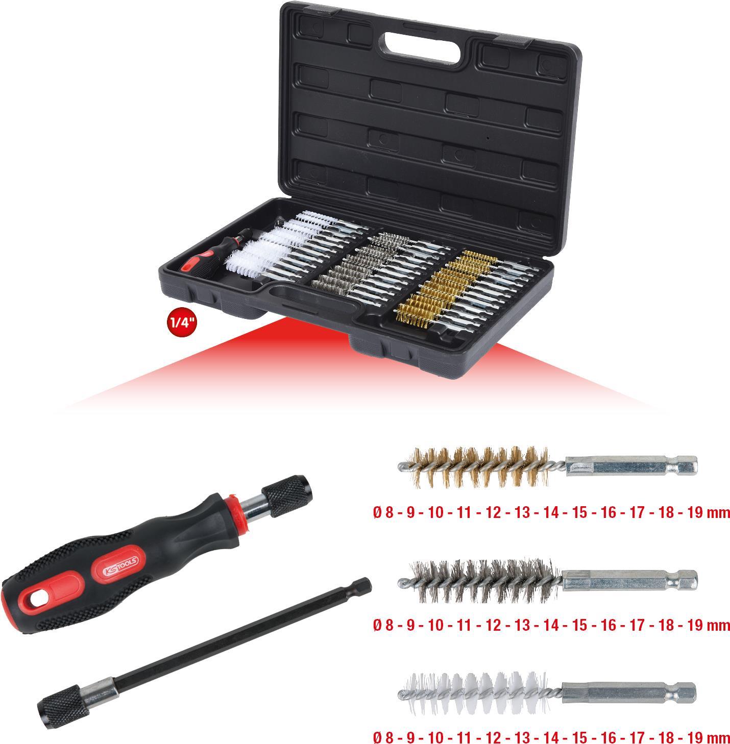 KS TOOLS MASTER Reinigungs-Bürsten-Satz, 38-tlg. (340.0010)