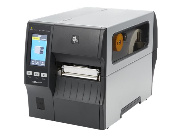 Zebra ZT400 Series ZT411 Etikettendrucker Thermotransfer 300 dpi RFID USB RS232 Ethernet Bluetooth Schwarz/Grau