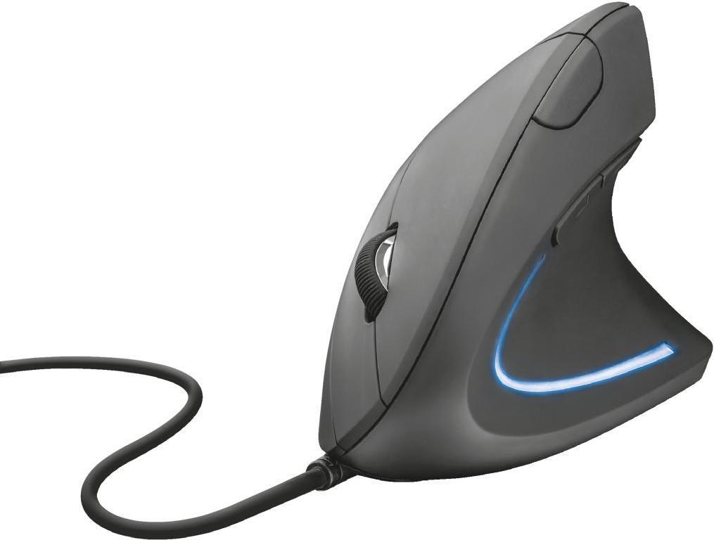 Trust Verto Ergonomische Maus USB 1600 DPI Schwarz