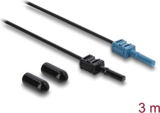 Delock LWL POF Kunststoff Kabel HFBR 4531-4533Z Simplex Stecker zu Simplex Stecker 3 m (91026)