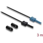 Delock LWL POF Kunststoff Kabel HFBR 4531-4533Z Simplex Stecker zu Simplex Stecker 3 m (91026)