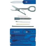 Victorinox SwissCard Classic Kosmetik- & Maniküre-Etui Blau - Transparent ABS Synthetik (0.7122.T2)