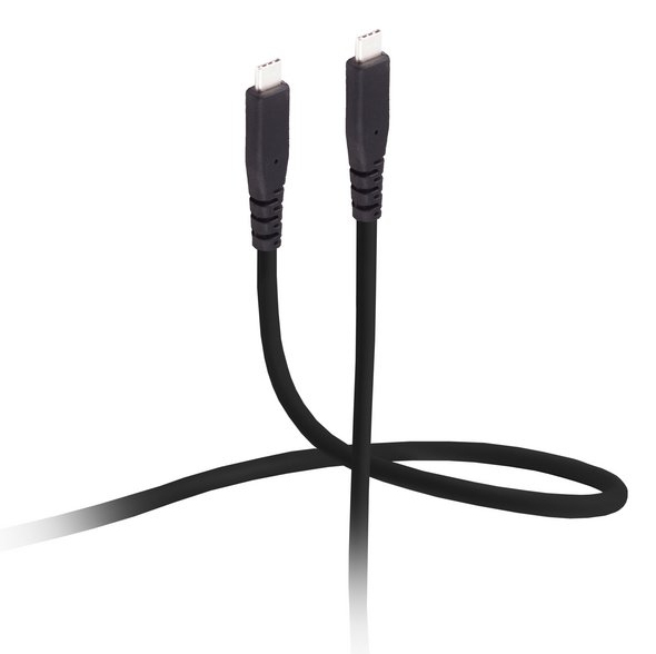 Flexline FL31-57405 USB-C auf USB-C Verbindungskabel 4 m USB 3.2 Gen 2x2 20 Gbit/s 240 W Schwarz