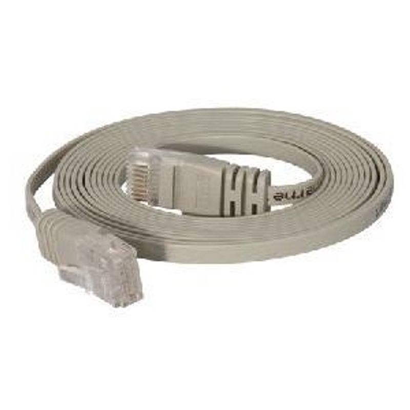 Patchkabel Cat.6 U/UTP ungeschirmt flach grau 77803