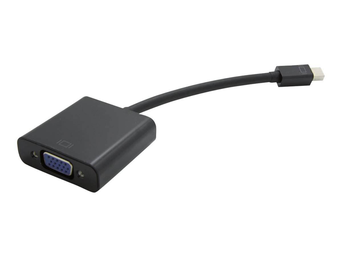 VALUE Mini DisplayPort-VGA Adapter, aktiv, 15 cm, Schwarz
